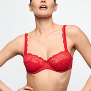 Cyrile True Red Full Cup Bra