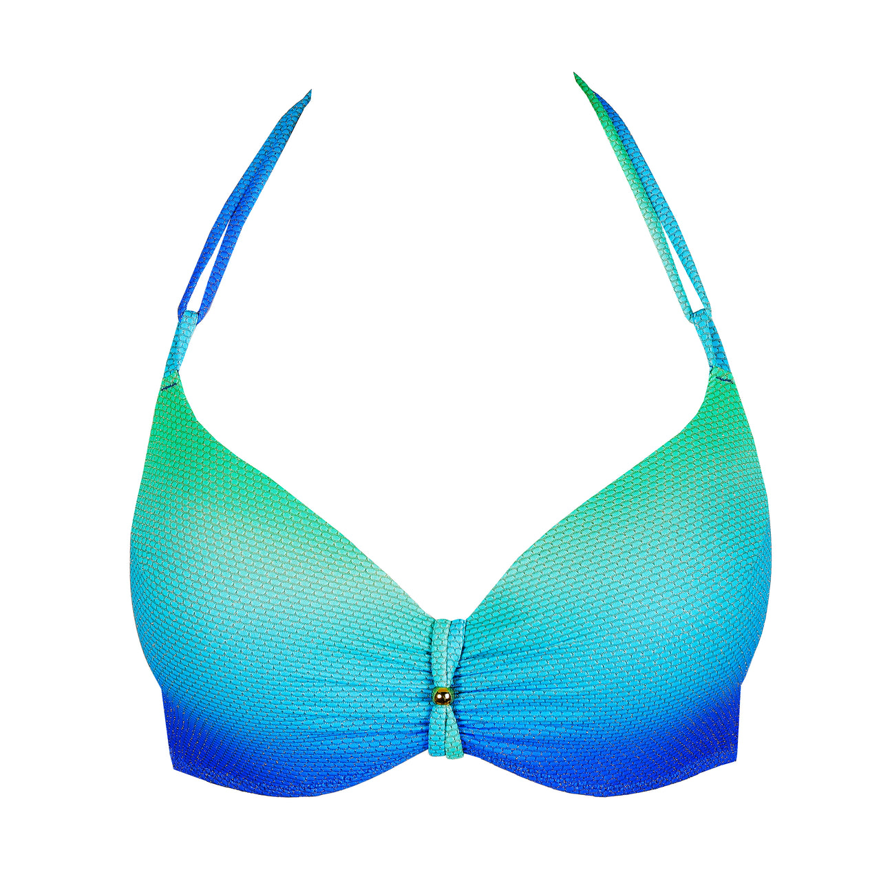 Nusa Dua Seascape Padded Plunge Bikini Top