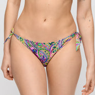 Jolise Tropical Paisley Bikini Briefs Waist Ropes