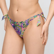 Jolise Tropical Paisley Bikini Briefs Waist Ropes