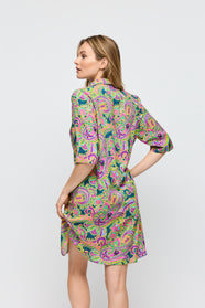 Jolise Tropical Paisley Swimwear Dress Short