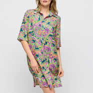 Jolise Tropical Paisley Swimwear Dress Short
