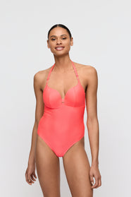 Cassie Neon Fiesta Padded Heartshape Swimsuit
