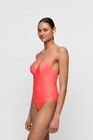 Cassie Neon Fiesta Padded Heartshape Swimsuit