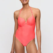 Cassie Neon Fiesta Padded Heartshape Swimsuit