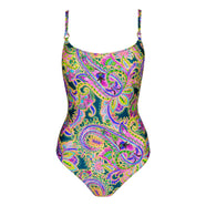 Jolise Tropical Paisley Padded Swimsuit Wireless