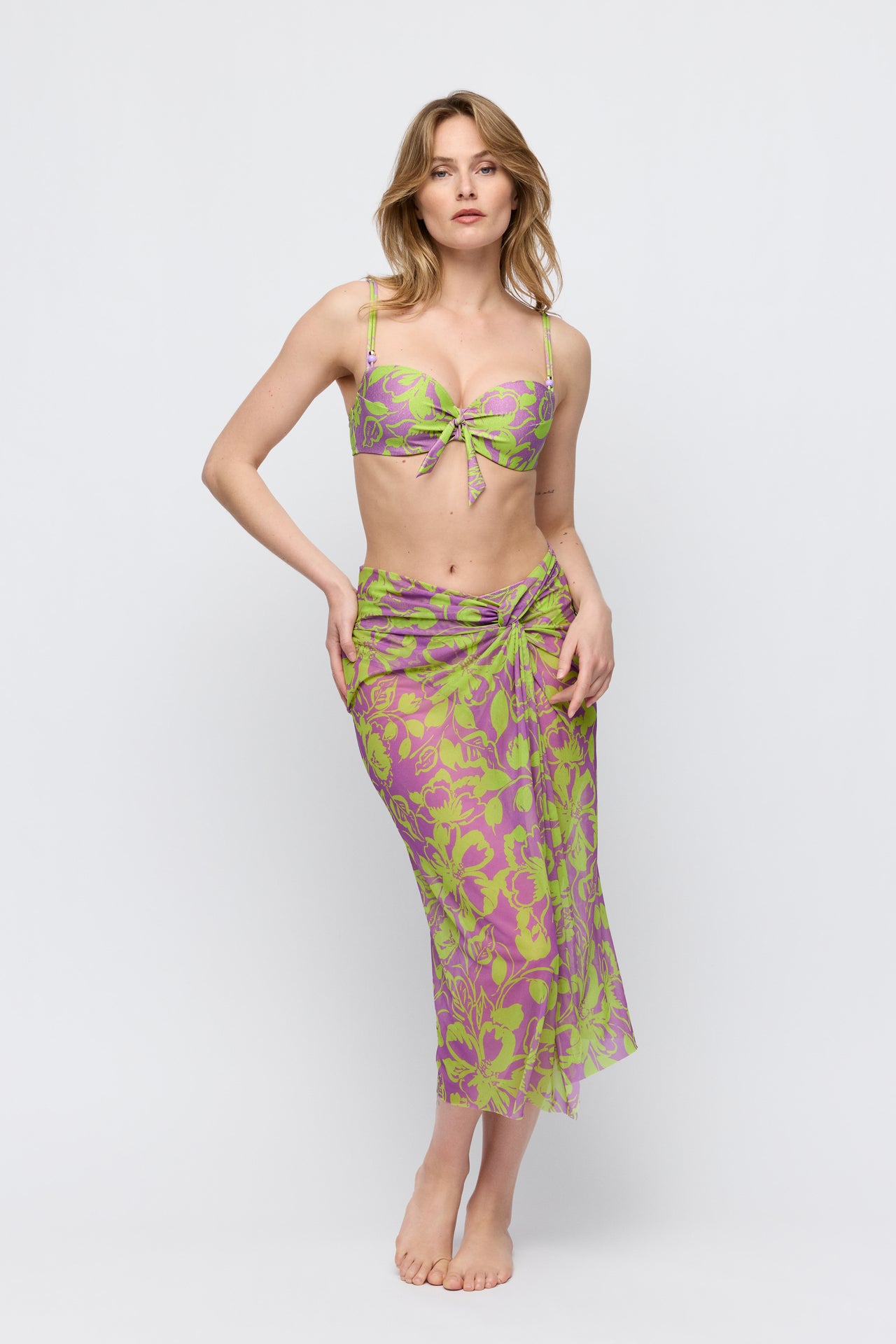 Chalia Luminous Lines Swimwear Skirt Pareo