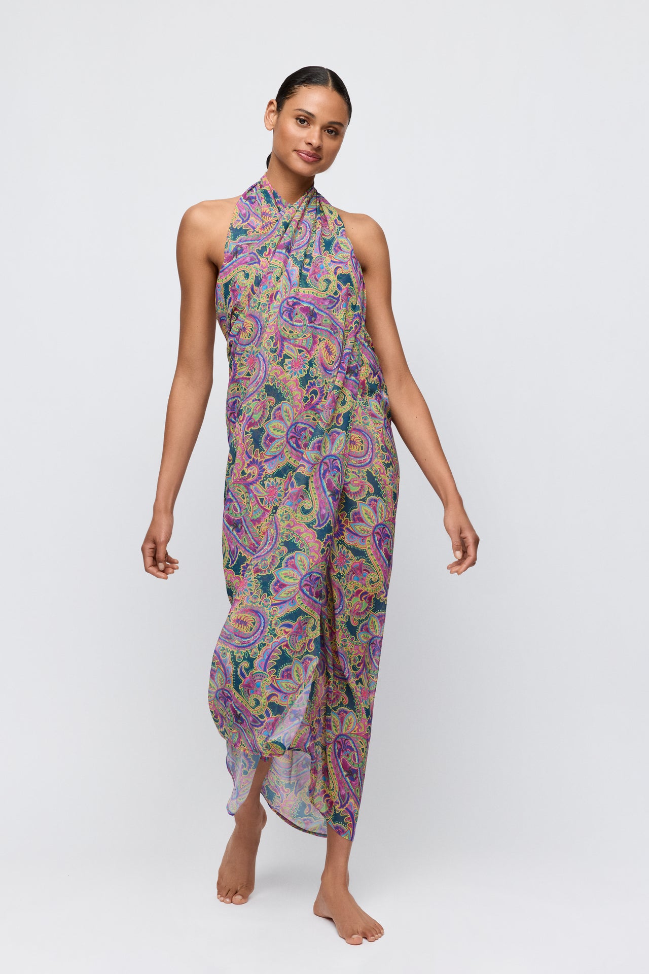 Jolise Tropical Paisley Swimwear Pareo