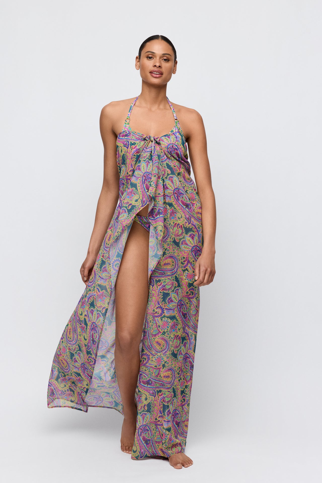 Jolise Tropical Paisley Swimwear Pareo