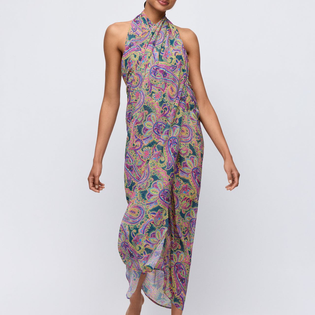 Jolise Tropical Paisley Swimwear Pareo