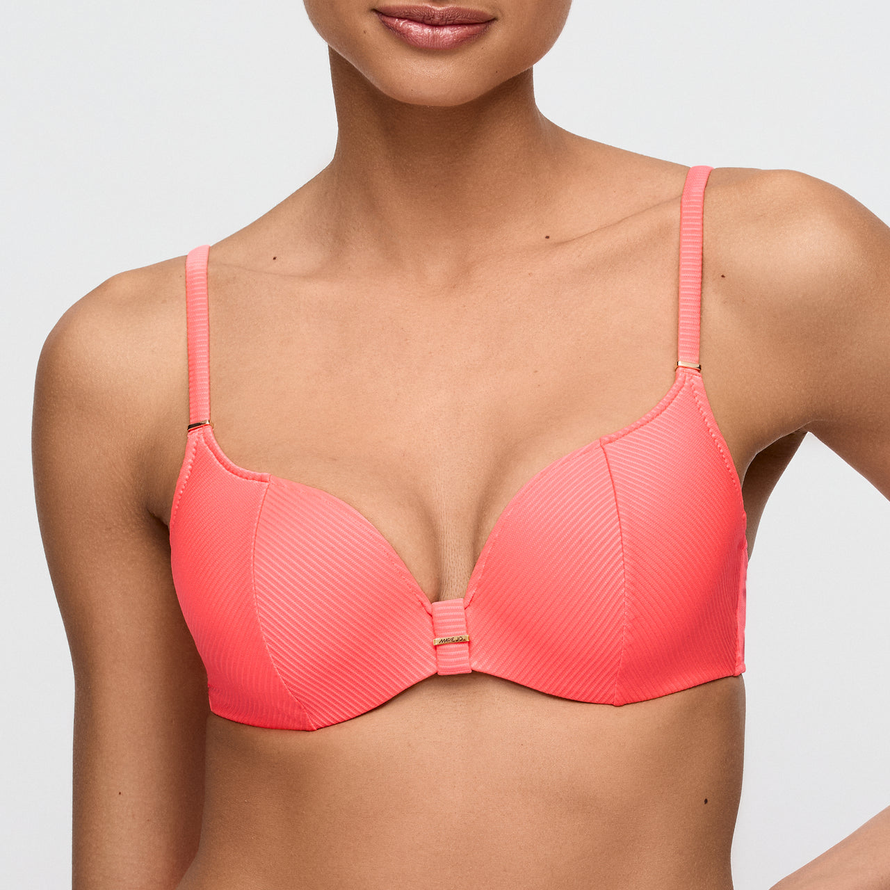 Cassie Neon Fiesta Padded Bikini Top Heartshape