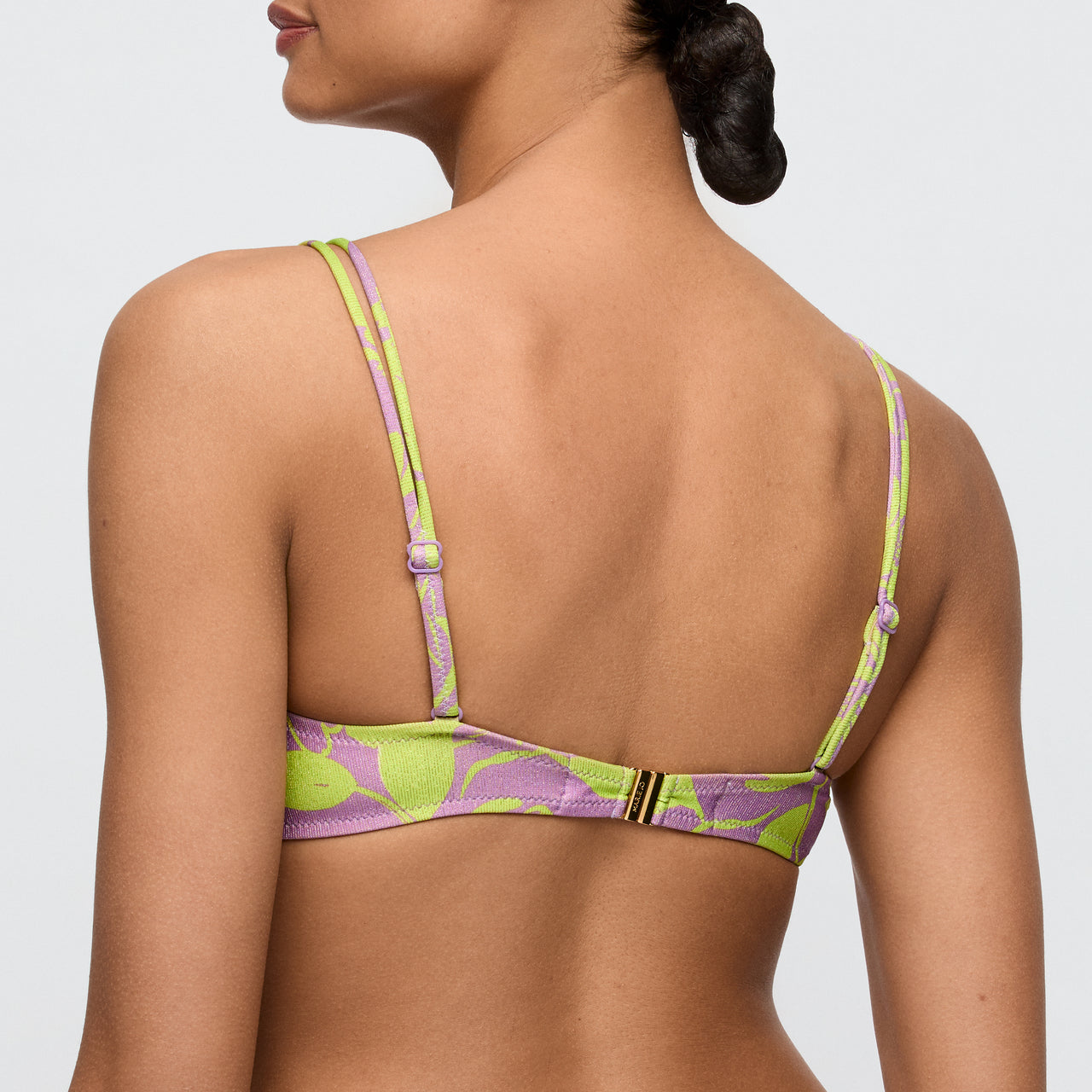 Chalia Luminous Lines Padded Bikini Top Heartshape