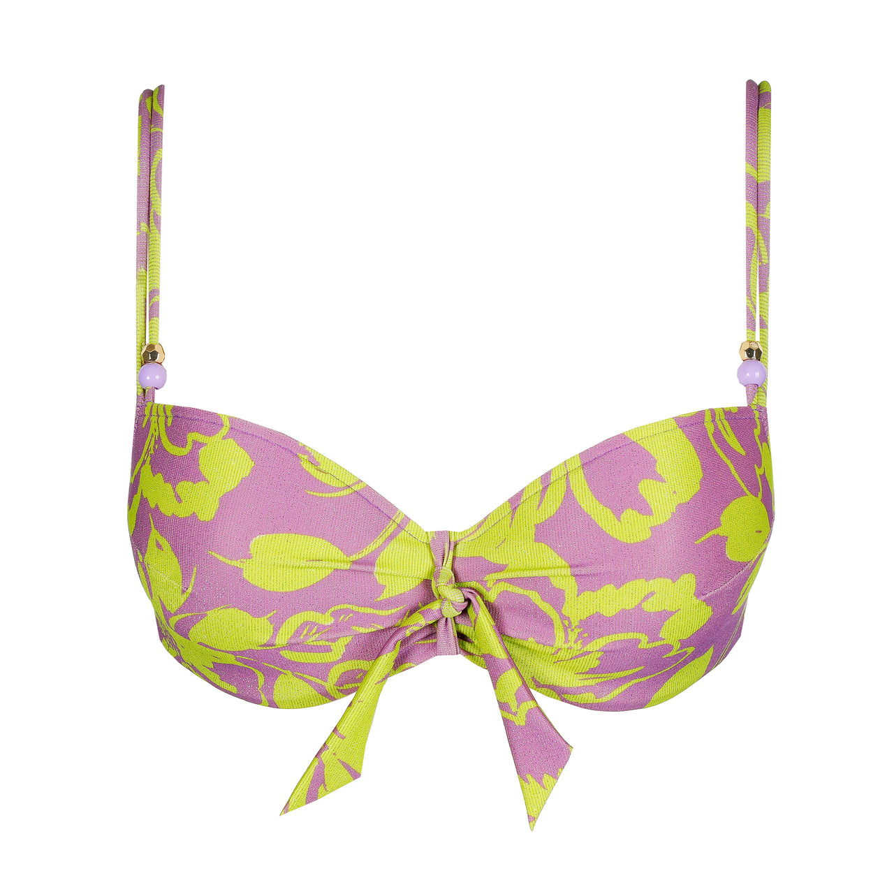 Chalia Luminous Lines Padded Balcony Bikini Top