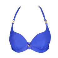 Emly Electric Blue Padded Bikini Top Heartshape