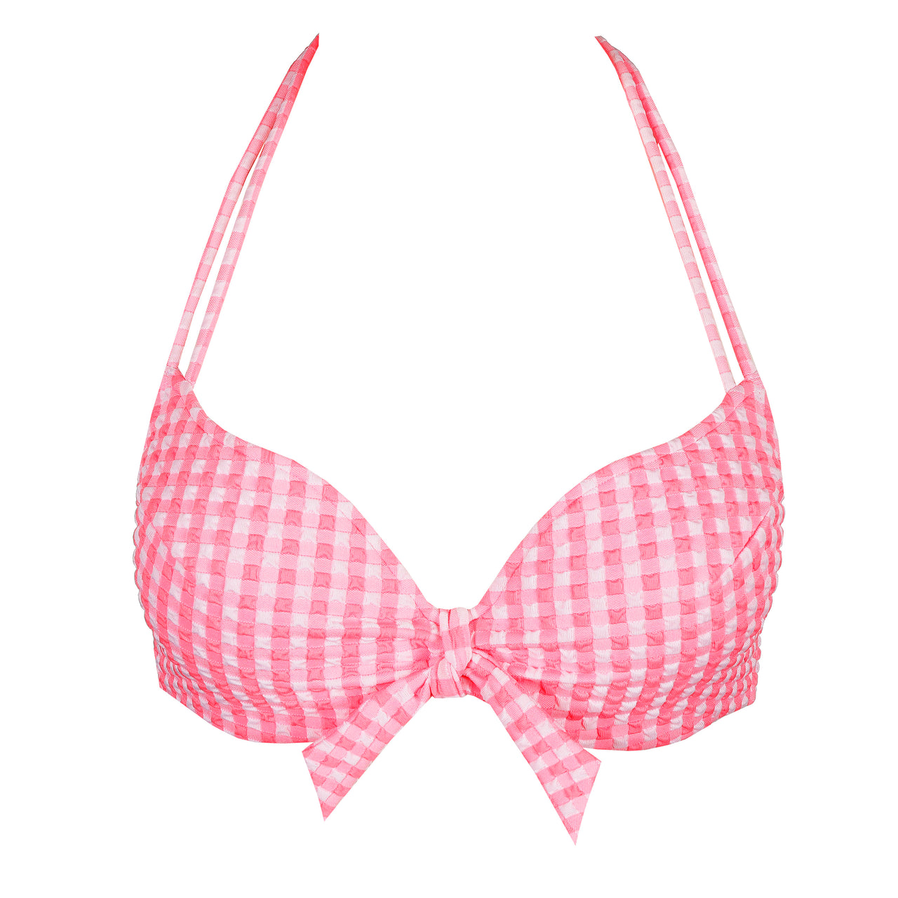Mary Lynn Rose Gingham Padded Bikini Top Heartshape