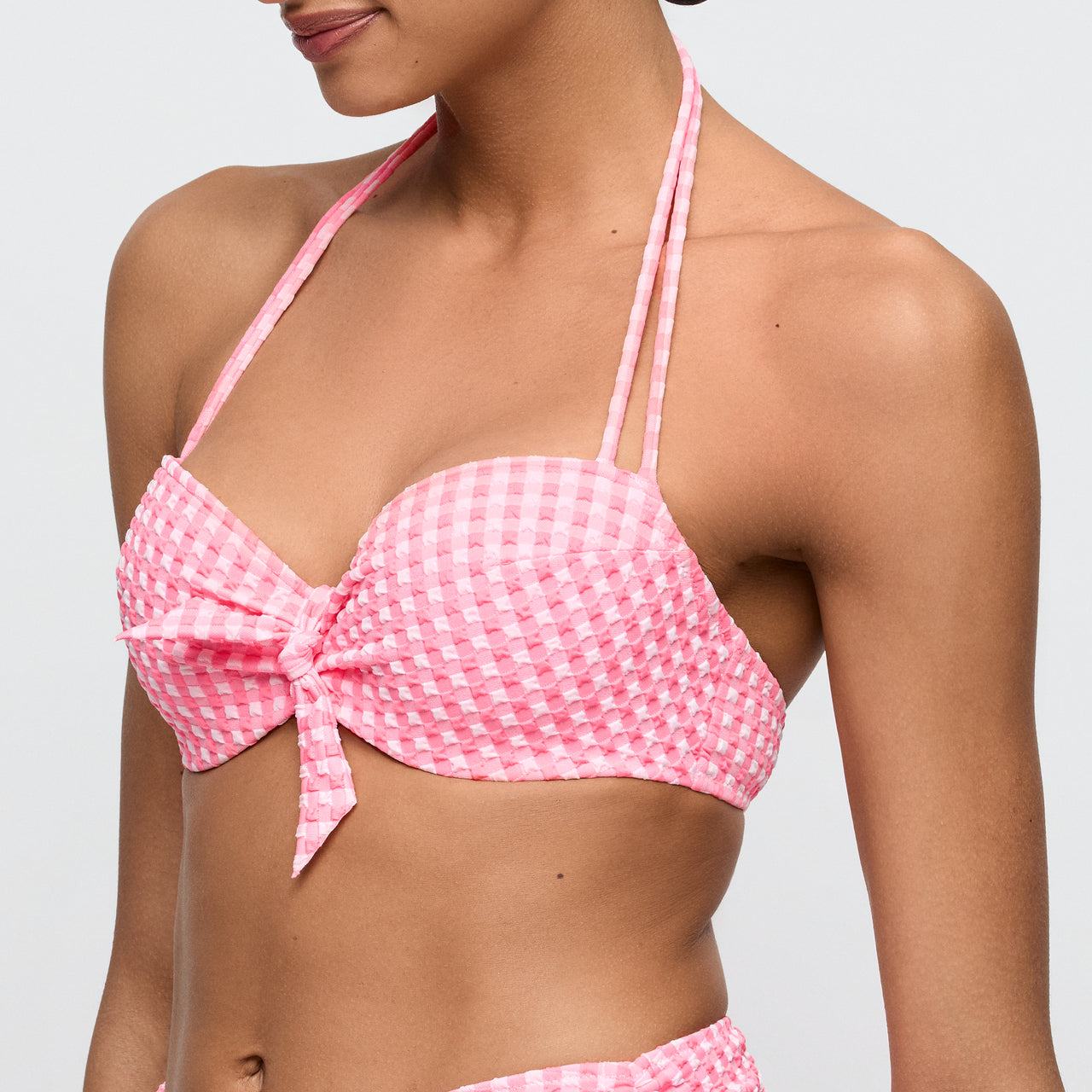 Mary Lynn Rose Gingham Padded Balcony Bikini Top
