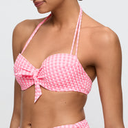 Mary Lynn Rose Gingham Padded Balcony Bikini Top