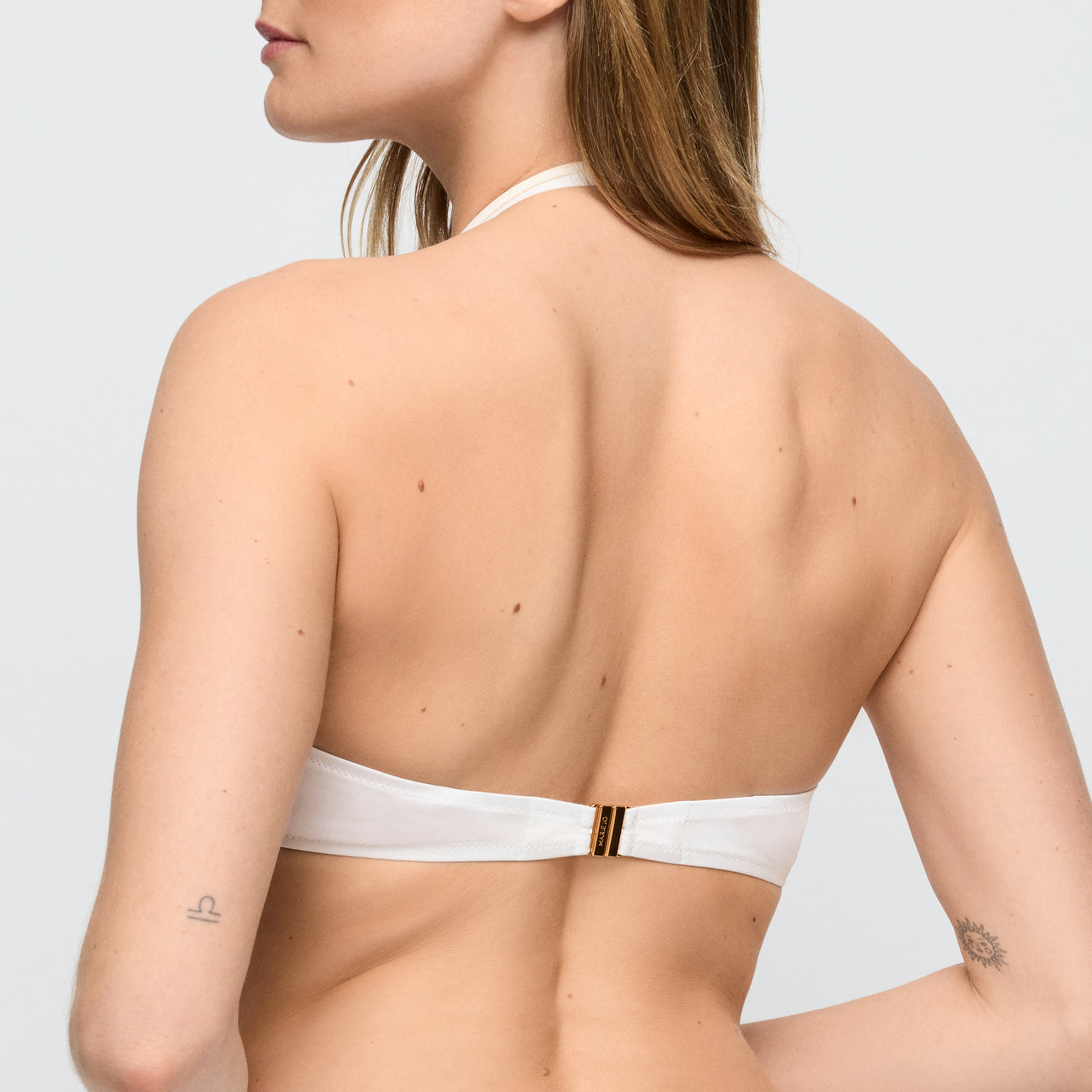 Taleah Elfin White Padded Bikini Top Heartshape