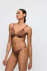 Hello Sunset Sepia Padded Bikini Top Heartshape