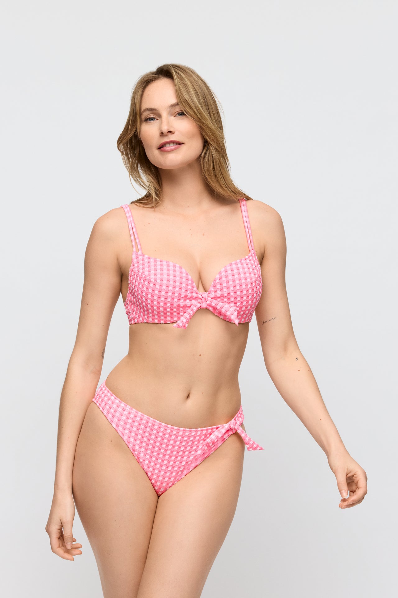 Mary Lynn Rose Gingham Padded Bikini Top Heartshape