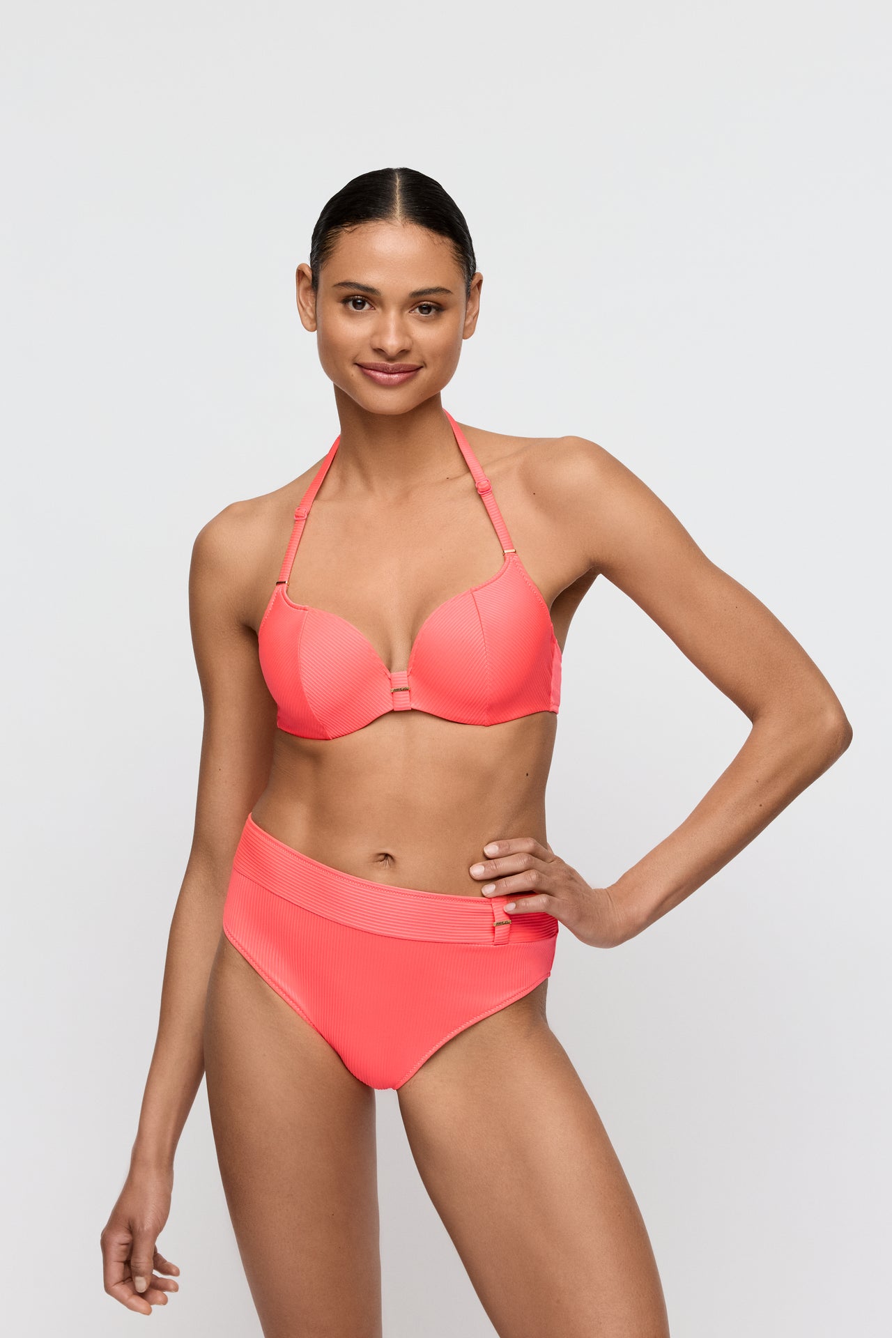 Cassie Neon Fiesta Padded Bikini Top Heartshape