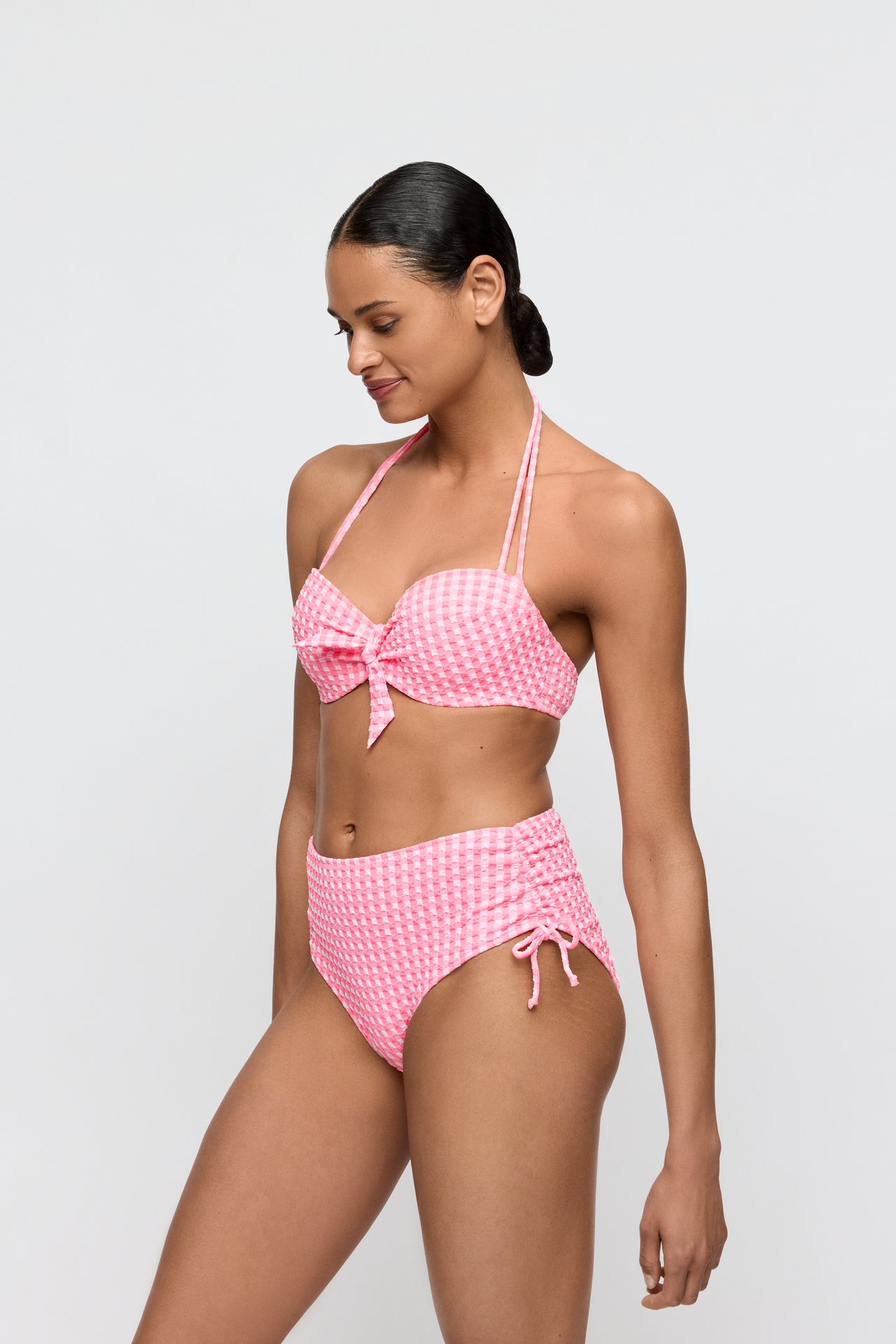 Mary Lynn Rose Gingham Padded Balcony Bikini Top