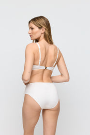 Taleah Elfin White Padded Bikini Top Heartshape