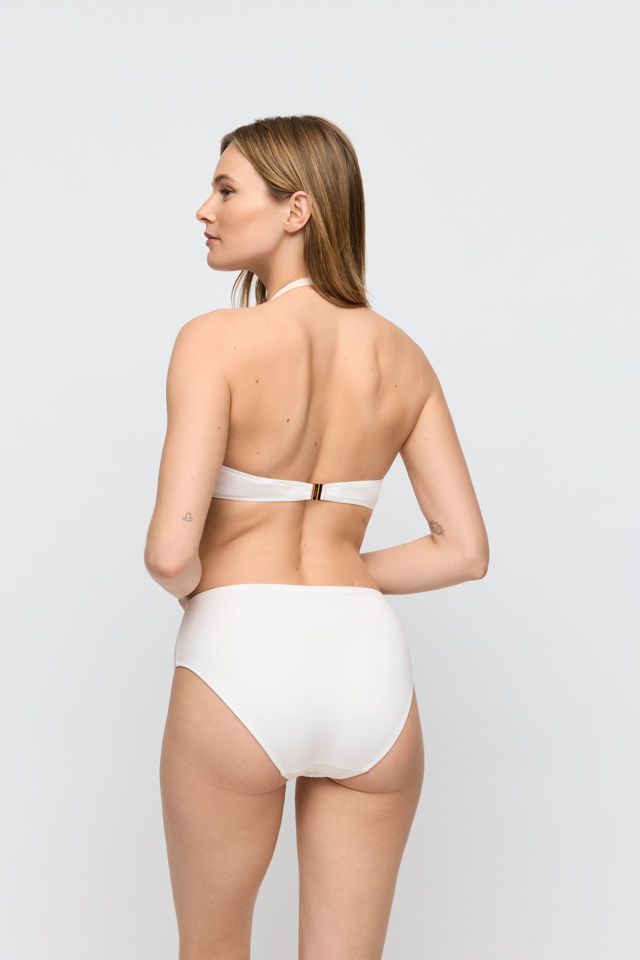Taleah Elfin White Padded Bikini Top Heartshape