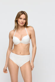 Taleah Elfin White Padded Bikini Top Heartshape