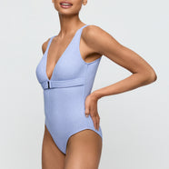 Tinjis Sparkling Dusk Plunge Swimsuit Wireless