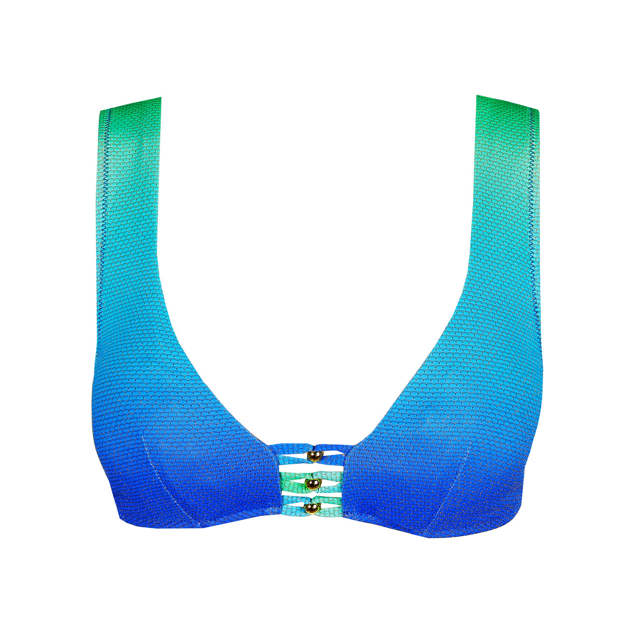 Nusa Dua Seascape Padded Triangle Bikini Top