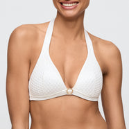 Taleah Elfin White Padded Triangle Bikini Top