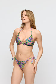 Jolise Tropical Paisley Padded Triangle Bikini Top