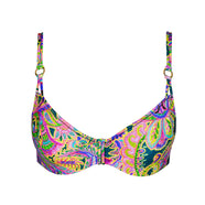 Jolise Tropical Paisley Full Cup Bikini Top
