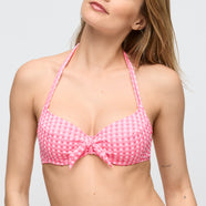 Mary Lynn Rose Gingham Full Cup Bikini Top