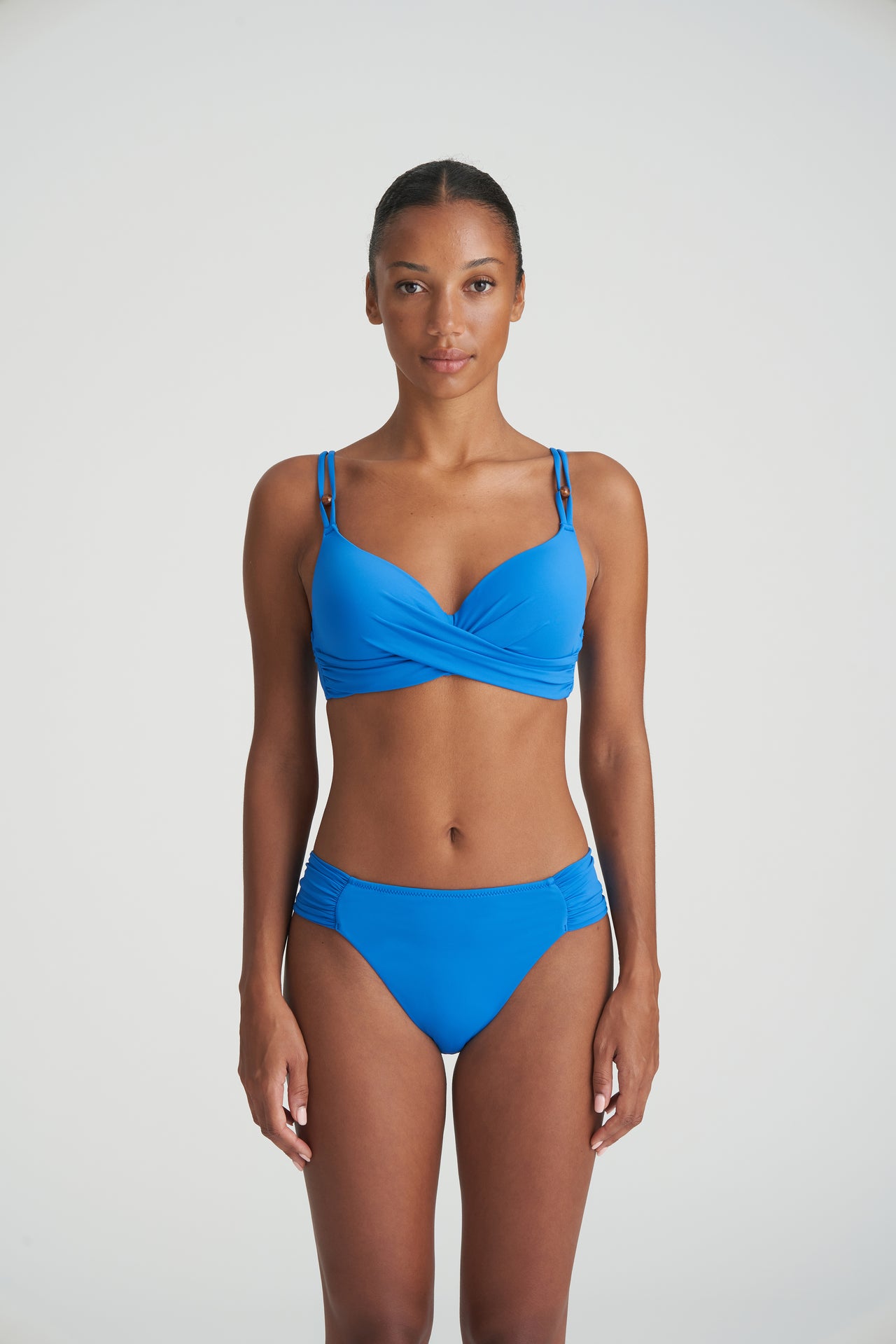 Flidais Mistral Blue Padded Plunge Bikini Top