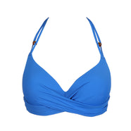 Flidais Mistral Blue Padded Plunge Bikini Top