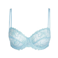 Jane Milky Blue Balcony Bra Horizontal Seam