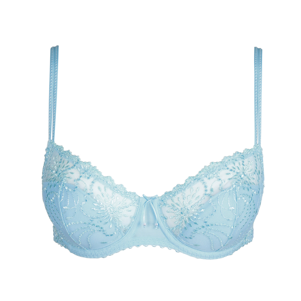 Jane Milky Blue Half Padded Balcony Bra