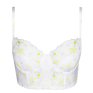 Chen White Yacht Balcony Bra Horizontal Seam