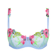 Odilly Santorini Blue Balcony Bra Vertical Seam