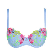 Odilly Santorini Blue Padded Balcony Bra