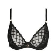 Aven Black Plunge Bra