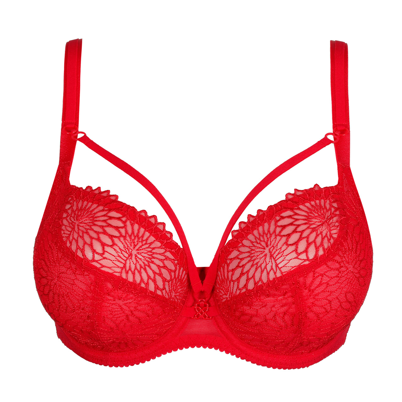 Sophora True Red Balcony Bra Tulip Seam