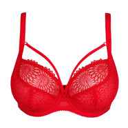 Sophora True Red Balcony Bra Tulip Seam