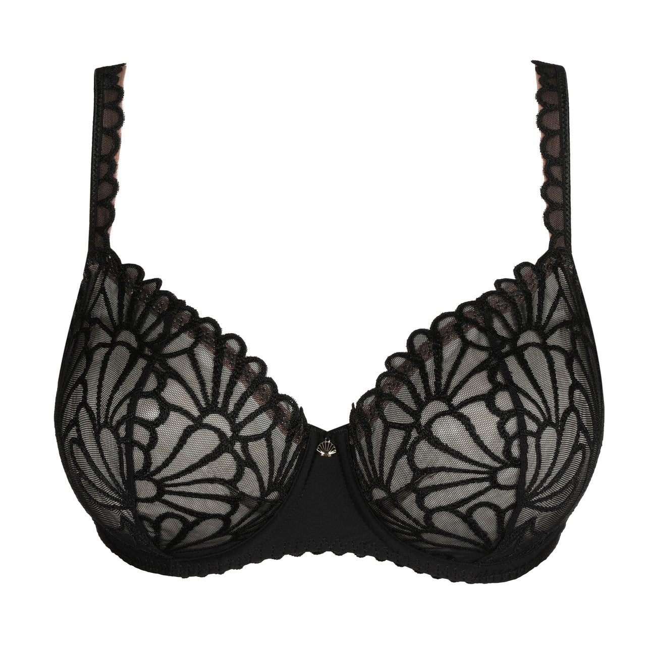Gallipoli Black Balcony Bra Vertical Seam