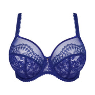 Shimla Crazy Blue Balcony Bra Vertical Seam