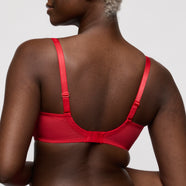 Sophora True Red Balcony Bra Tulip Seam