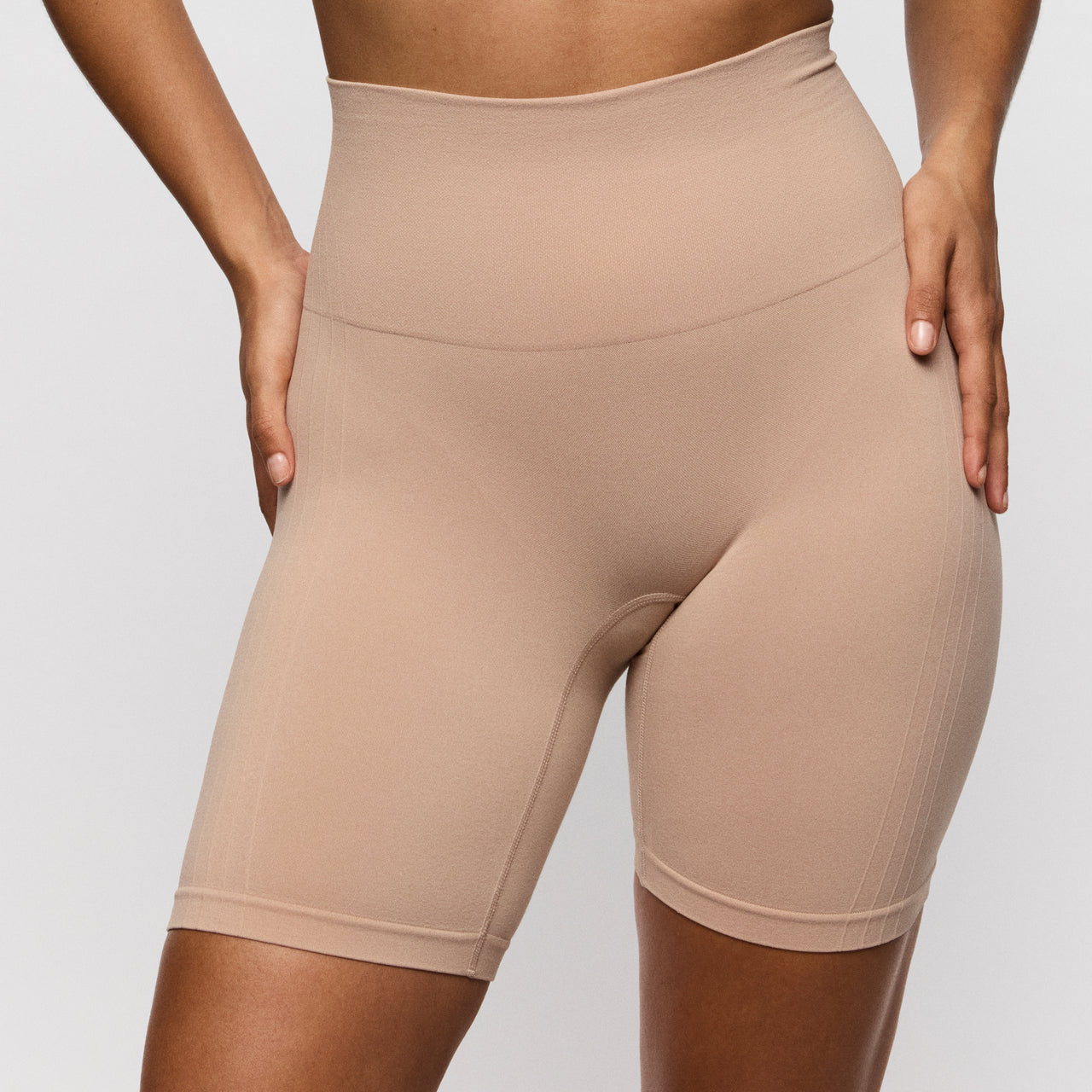 Nudda Caffé Latte Shapewear High Briefs W. Legs