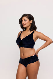 Salerno Midnight Blue Luxury Thong